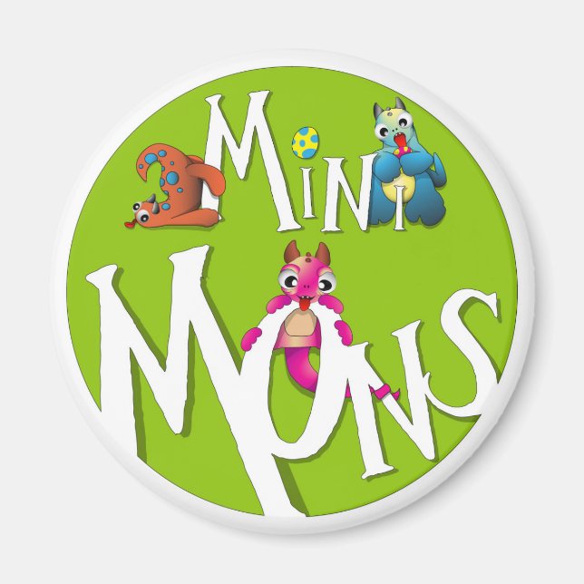 Mini Mons Logo Magnet (Front)