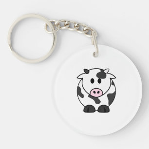 Mini Moo – Chubby Cow Acrylic Keychain