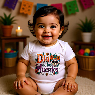 Mini Muertito Style🌹 Baby Bodysuit
