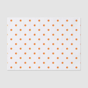 Mini Orange Polka Dots Tissue Paper