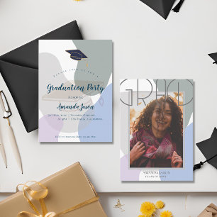 Mini Photo Pastel Cute 2026 Graduation Invitation