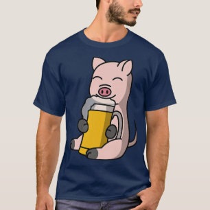 Mini Pig Drinking Beer Pet Premium  T-Shirt