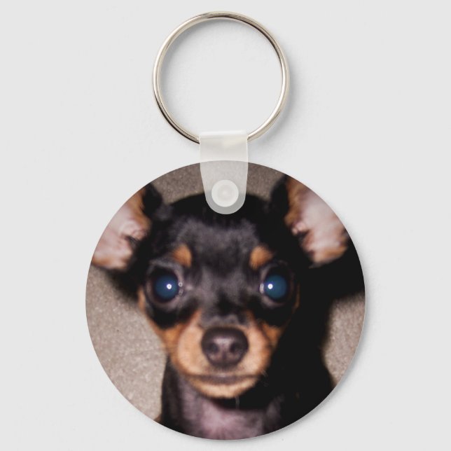 mini pinscher. key ring (Front)