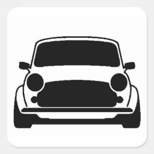 Mini Plain and Simple Square Sticker