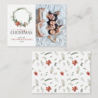 Mini Poinsettia Wreath Photo Merry Christmas