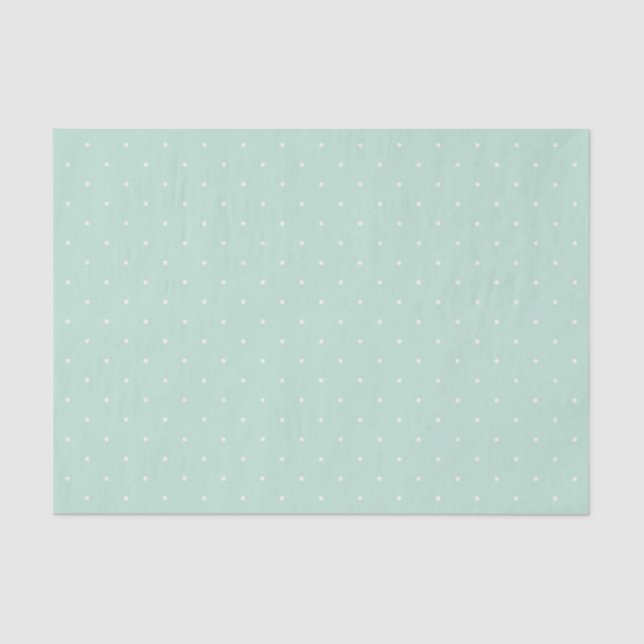 Mini Polka Dots Christmas Holiday Tissue Paper (Front)