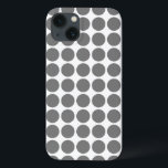 Mini Polka Dots iPad Air BT Case<br><div class="desc">Cute and trendy Mini Polka Dots Case-Mate Barely There iPad Air Case. This design features small circle polka dots in grey and white. Text can be added to this design to give it a personal touch.</div>