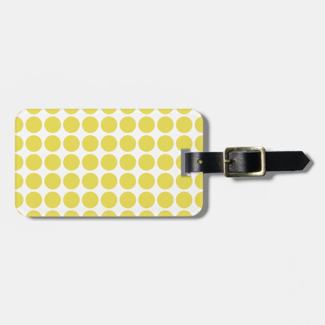 Mini Polka Dots Luggage Tag (Front Horizontal)