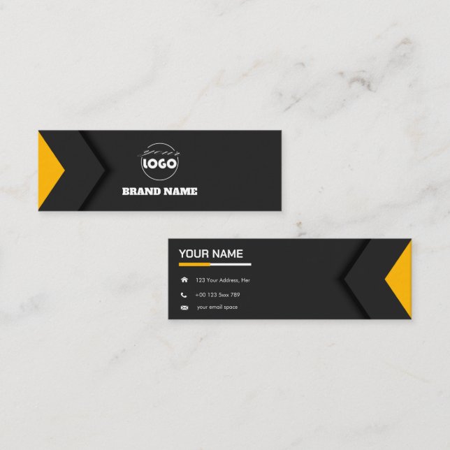 Mini Professional Simple Business card (Front/Back)