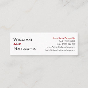 Mini Profile Card - Consultancy partnership