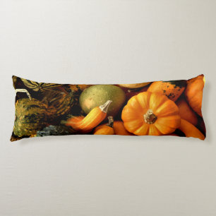 Mini Pumpkins And Gourds Assortment Fall Photo 2 Body Cushion