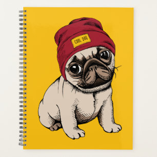 Mini Puppy Hipster Pug Planner