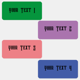 Mini Rectangle Waterproof Label