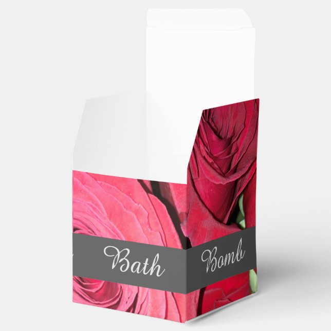 Mini Red Rose Favour Box (Opened)