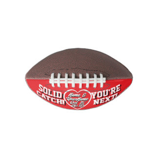 MINI -Red & White- Alternative Garter Toss Wedding American Football