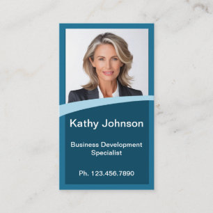 Mini Resume Card   Networking Card Blue