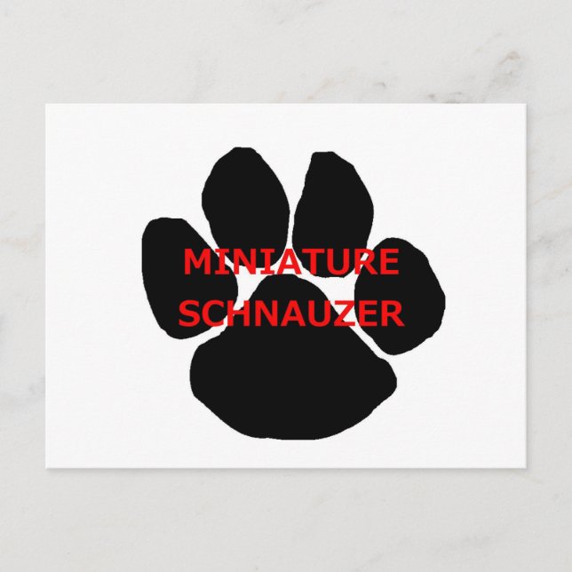 mini schn name paw postcard (Front)