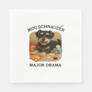 Mini Schnauzer Dog Lovers  Napkin