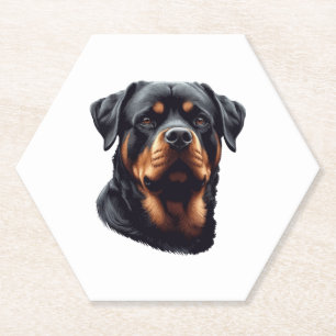 Mini Schnauzer Dog Lovers  Paper Coaster