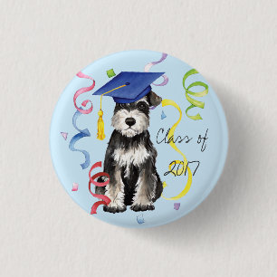 Mini Schnauzer Graduate 3 Cm Round Badge
