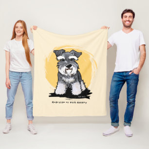 Mini Schnauzer KiniArt Fleece Blanket