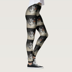 Mini_Schnauzer laying Leggings