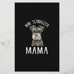 Mini Schnauzer Mum Shirt Mini Schnauzer Mama Stationery