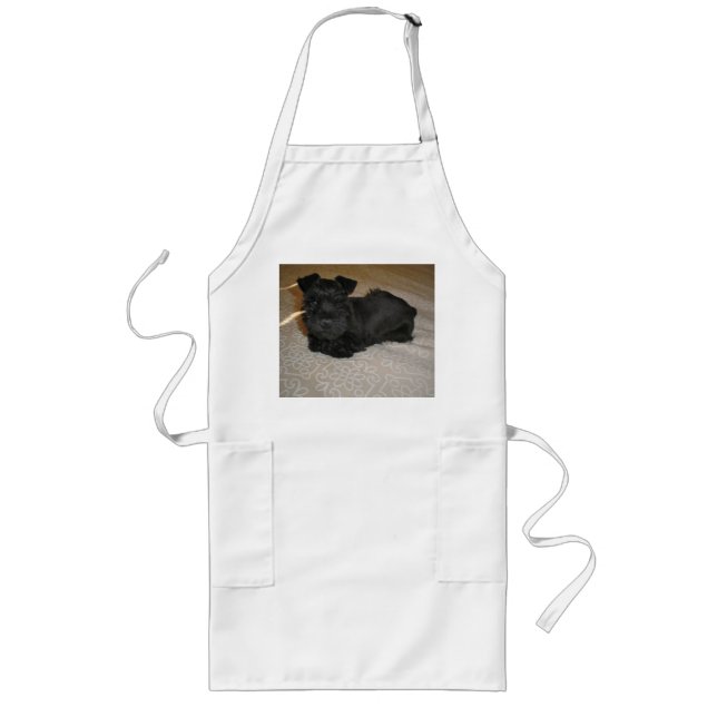 mini schnauzer puppy long apron (Front)