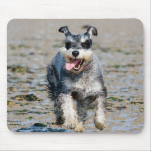 mini schnauzer-running mouse mat