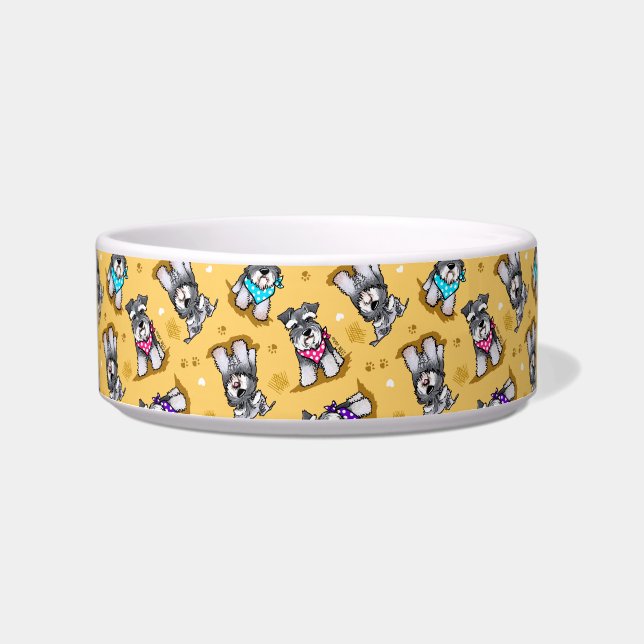 Mini Schnauzer Sunshine KiniArt Bowl (Front)
