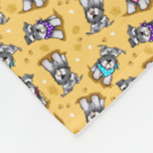 Mini Schnauzer Sunshine KiniArt Fleece Blanket