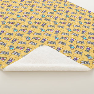 Mini Schnauzer Sunshine KiniArt Sherpa Blanket