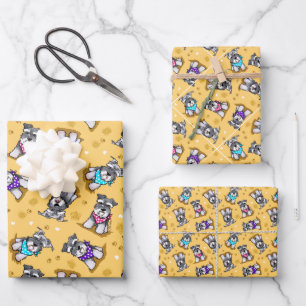 Mini Schnauzer Sunshine Wrapping Paper Sheet