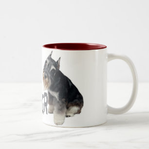 Mini Schnauzer Two-Tone Coffee Mug