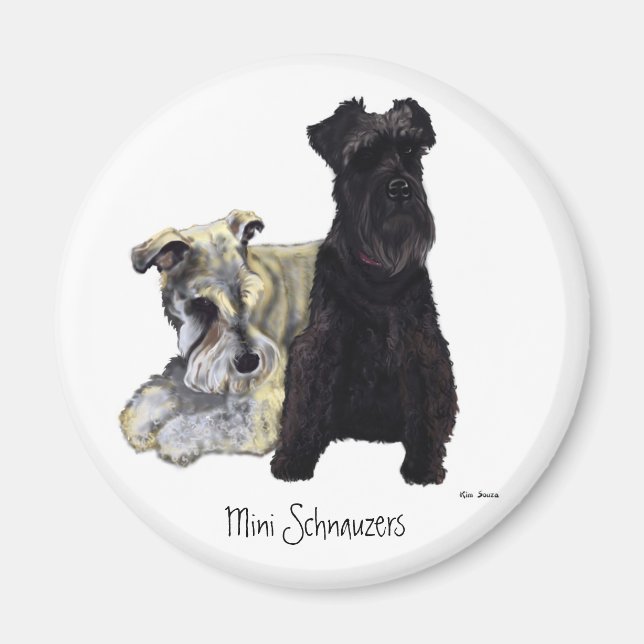 Mini Schnauzers - Magnet (Front)