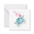 Mini Sea Turtle Valentines Day Cards