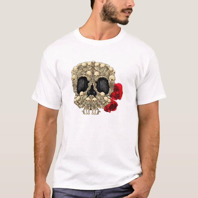 Mini Skeletons Sugar Skull T-Shirt (Front)