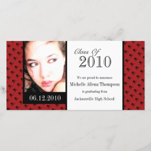 Mini Skulls Graduation Announcement Photo Cards
