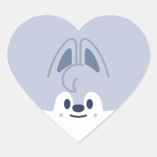 MINI SKZOO ★ Wolf Chan Heart Sticker