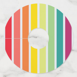 Mini Spectrum Wine Glass Tag