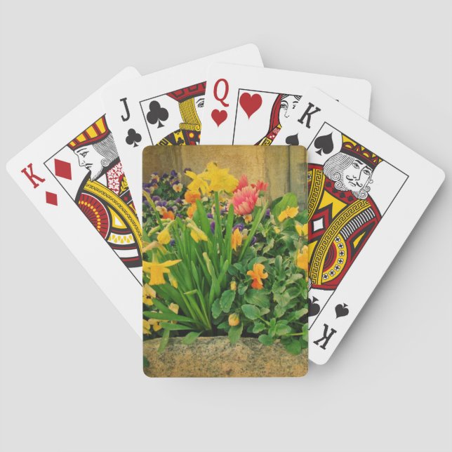Mini Springtime Garden Playing Cards (Back)