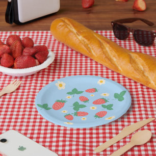 Mini Strawberry Blossom Paper Plate