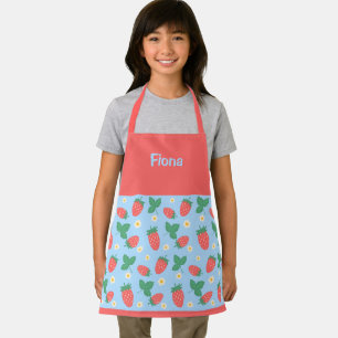 Mini Strawberry Blossom personalizable Apron