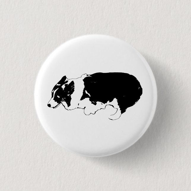 Mini stride, merry pride 3 cm round badge (Front)