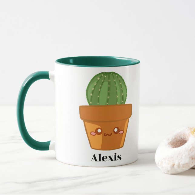 Mini Succulent Arrangement Mug (With Donut)