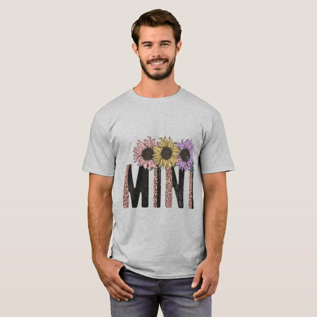 Mini Sunflower Hippie Theme T-Shirt (Front Full)