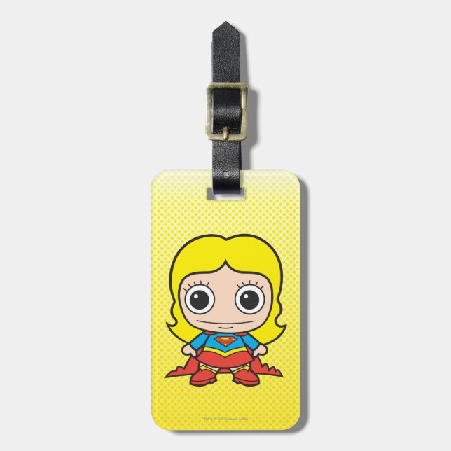 Mini Supergirl Luggage Tag (Front Vertical)