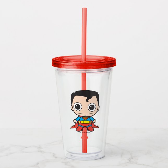 Mini Superman Acrylic Tumbler (Front)