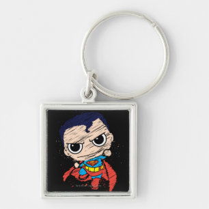 Mini Superman Sketch - Flying Key Ring