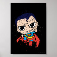 Mini Superman Sketch - Flying